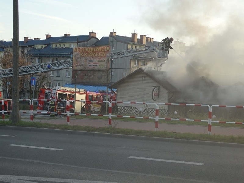 Ruda Śląska: Pożar w Pubie Książęcy w Bykowinie [ZDJĘCIA]