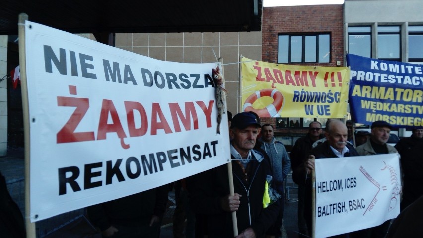 Protest rybaków w Gdyni, 6.11.2018