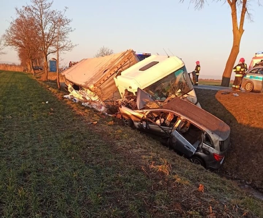 Gmina Stare Pole. Wypadek na drodze krajowej nr 22.