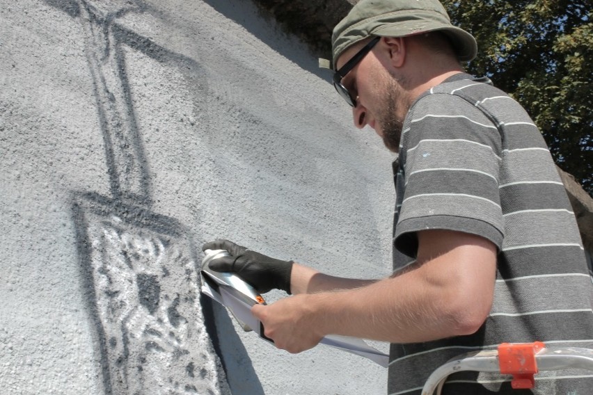 Patriotyczny mural na 35-lecie Solidarności