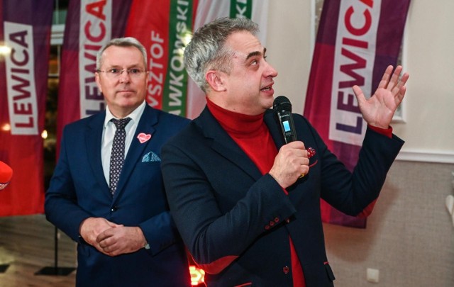 Poseł Krzysztof Gawkowski - lider listy Nowej Lewicy w okręgu nr 4. Więcej zdjęć zamieszczamy w galerii.