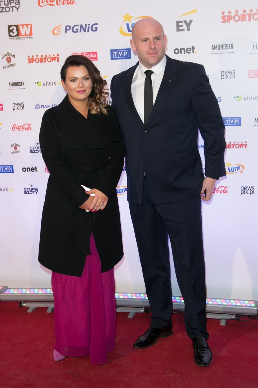 Bal Mistrzów Sportu. Na zdjęciu: Piotr Małachowski z żoną