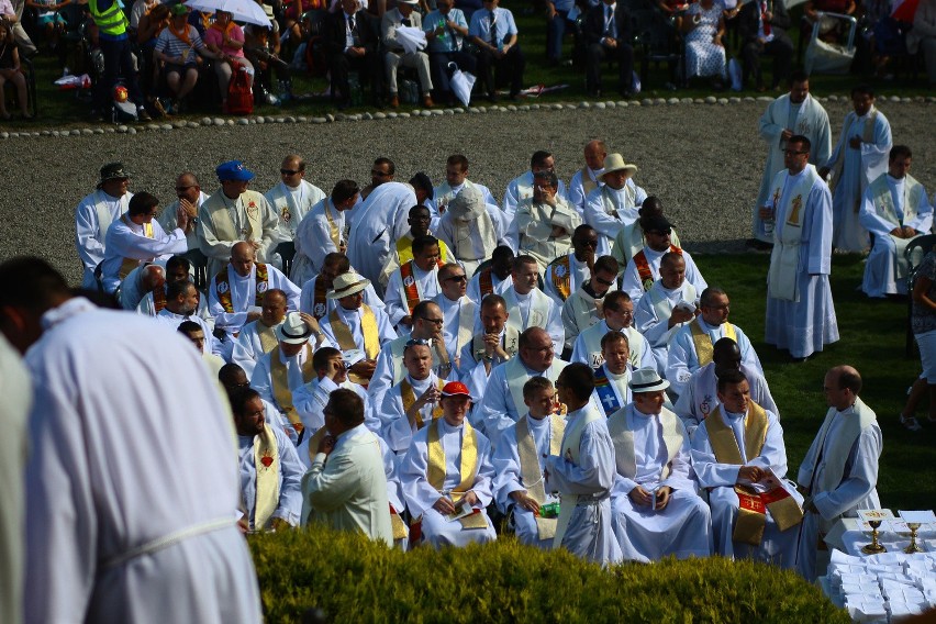 Stary Sącz - msza święta dla pielgrzymów ŚDM
