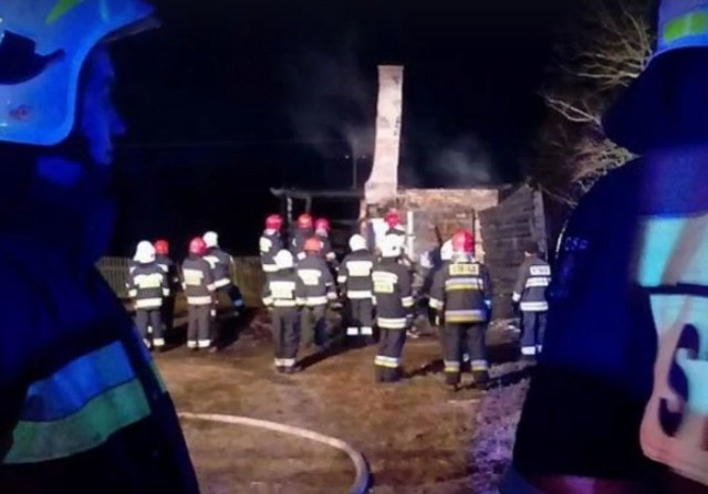 Śmiertelny pożar w miejscowości Stawki w gminie Głowaczów.