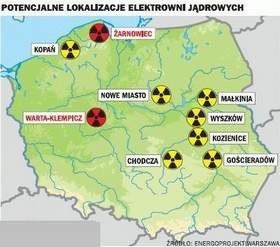 Mapa specjalistów z Warszawy (widać oczywisty błąd w nazwie...