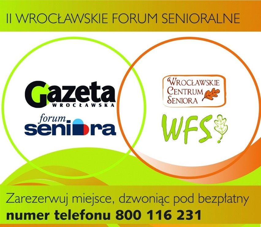 Zapraszamy na II Wrocławskie Forum Senioralne, które odbędzie się we wtorek 29 maja