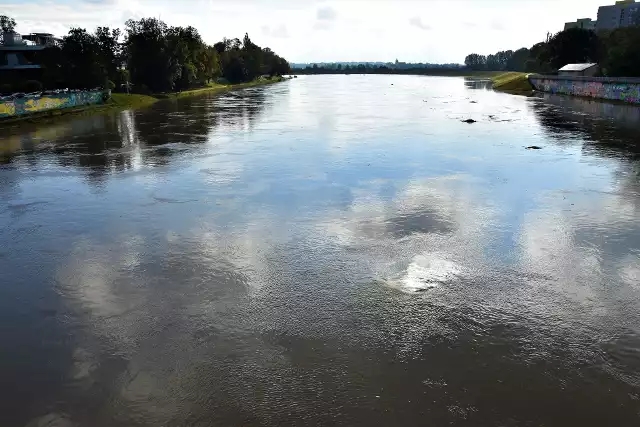 Odra w Opolu. Woda zalała przystań na Pasiece i część Parku Nadodrzańskiego. Poziom rzeki rośnie o ok. 1-2 cm na godzinę