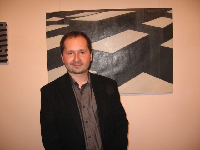 - Kocham wolnośc w malarstwie - mówił w Rogatce Marcin Makulski z Wrocławia