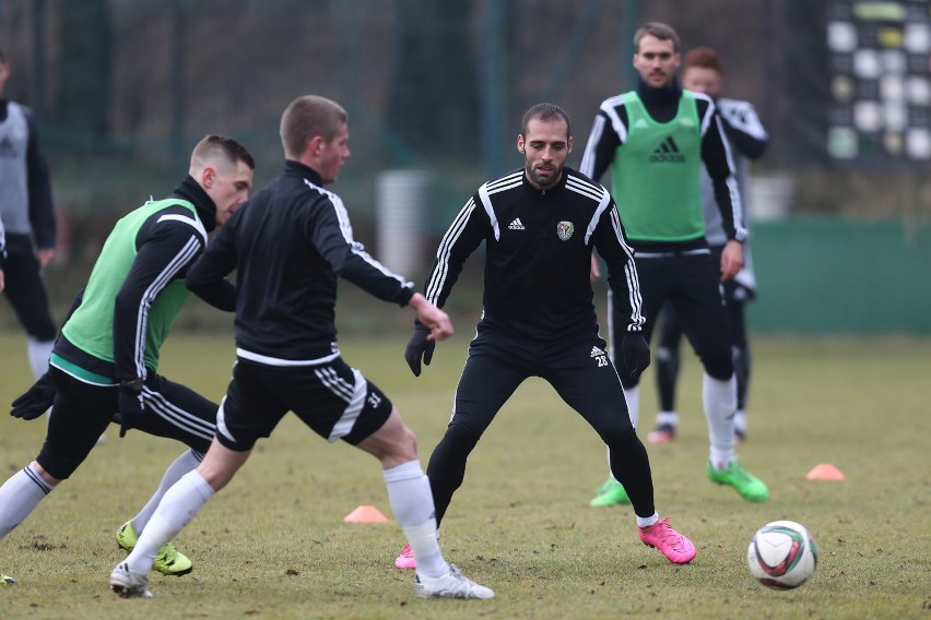 Trening Śląska Wrocław z nowym szkoleniowcem Romualdem...