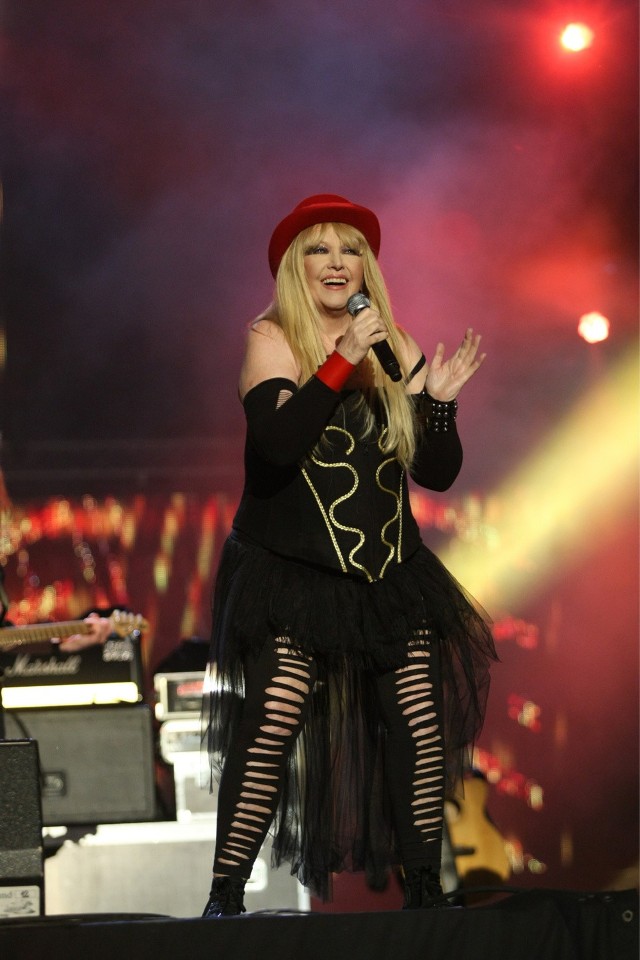 Maryla Rodowicz podczas występu we Wrocławiu 12 czerwca 2015r.