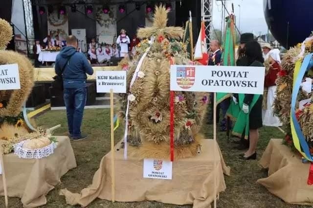 Koło „Kalinki” z Brzozowej w gminie Tarłów na podium w konkursie na najpiękniejszy wieniec podczas Dożynek Wojewódzkich