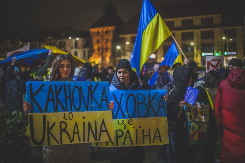 Wspólna manifestacja Polaków i Ukraińców pod słupskim...