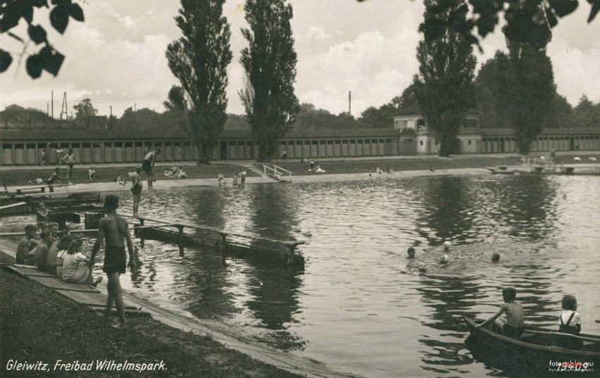 Gliwice przed II wojną światową. Kąpielisko w Parku Chrobrego, ul. Zwycięstwa, huty i restauracje. Tak wyglądało miasto! ZDJĘCIA