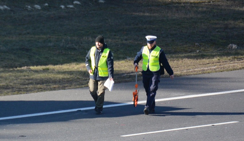 A1 zablokowana. Zderzenie samochodu osobowego z ciężarowym