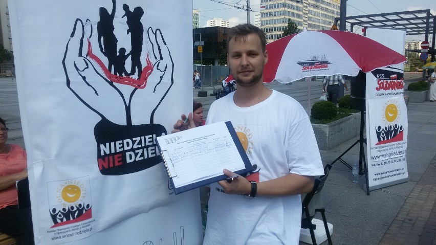 Zbiórka podpisów w Katowicach