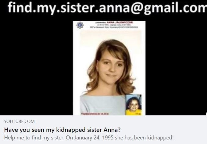 Zaginiona Ania Jałowiczor - brat nadal jej szuka