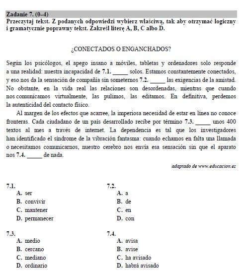 Matura 2016: Język HISZPAŃSKI rozszerzenie [ODPOWIEDZI, ARKUSZ CKE]