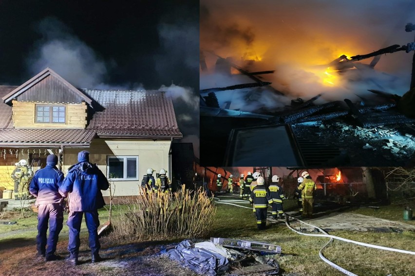 Pożar domu w Sułkowicach pod Andrychowem