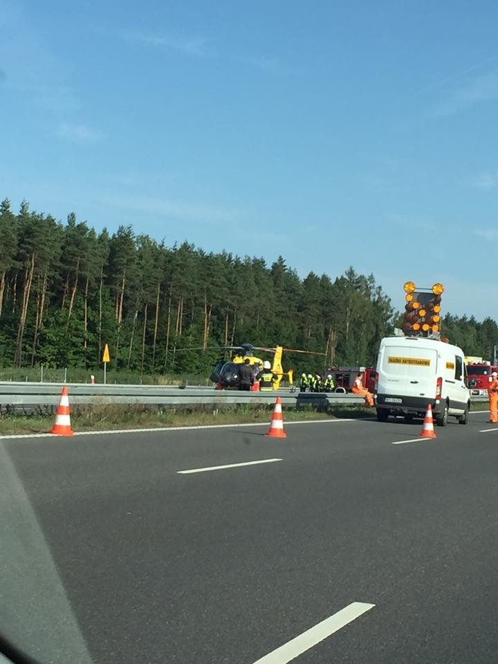 Wypadek na A1: jedna osoba zginęła, dwie są ranne. Sprawca zbiegł