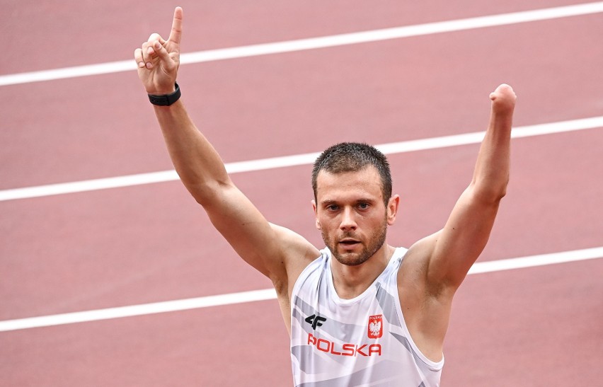 Michał Derus zdobył srebrny medal w biegu na 100 metrów.