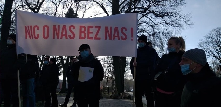 Protest w Głubczycach w styczniu 2022. Oprócz rolników...