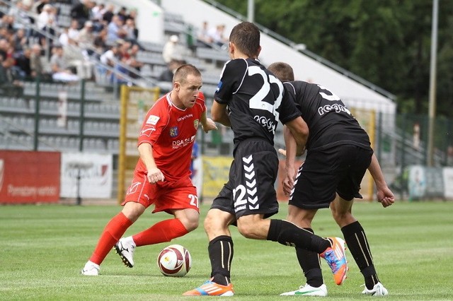 Piotr Madejski zdobył jedną z bramek dla Miedzi