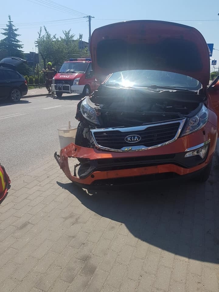 Straty spowodowane zderzeniem dwóch aut w Unisławiu...