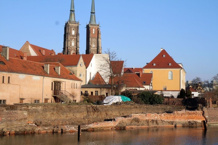 Bulwary nad Odrą będą jak nowe. Trwa przebudowa (ZDJĘCIA, WIZUALIZACJE)