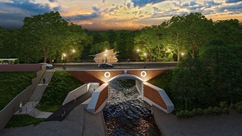 Tak, po przebudowie, będzie wyglądał most drogowy nad rzeką...