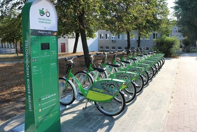 Rowery miejskie działają w Zielonej Górze od sierpnia 2018 roku