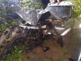 Wypadki w powiecie wejherowskim! 6 i 7.10.2021 r. Samochód uderzył w drzewo. Doszło też do zderzenia ciężarówek i potrącenia rowerzysty