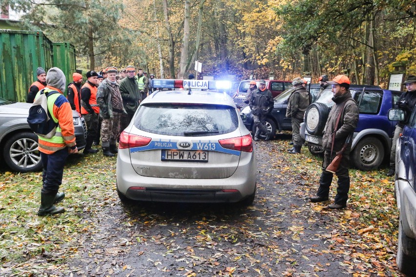 Jedno ze zbiorowych polowań w Polsce.