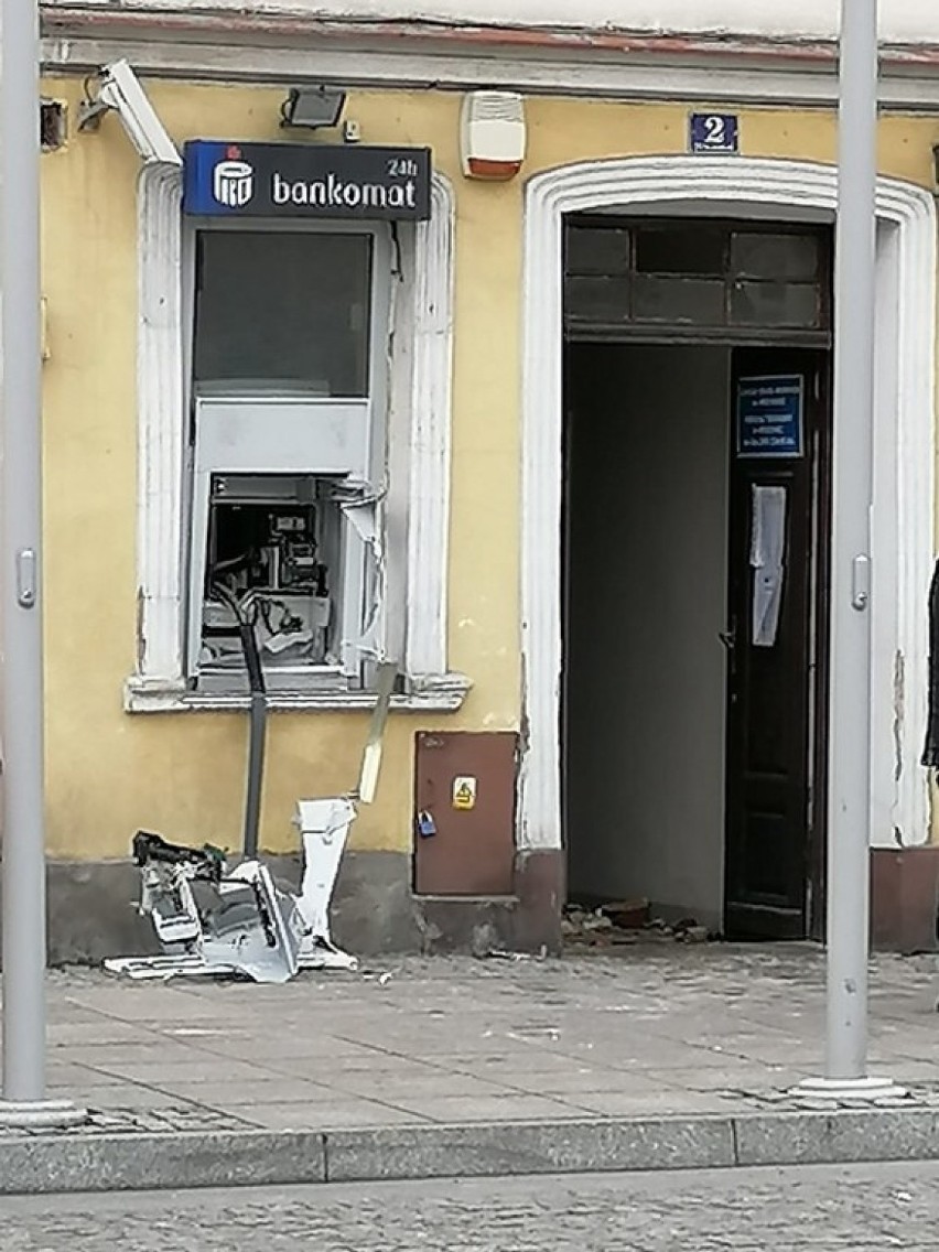 Na rynku w Rydzynie wysadzono bankomat.