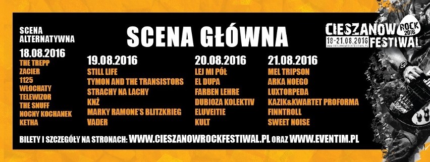 Marky Ramone i 10 kolejnych zespołów na Cieszanów Rock Festiwal 2016