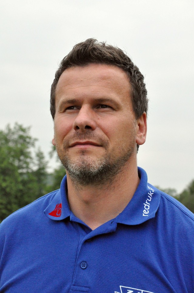 Trener Popradu Marcin Manelski