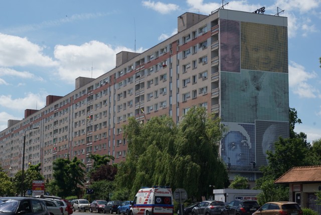 Jadąc ulicą Królowej Jadwigi nie sposób nie zauważyć muralu, który zaczyna zdobić jedną ze ścian bloku os. Piastowskiego