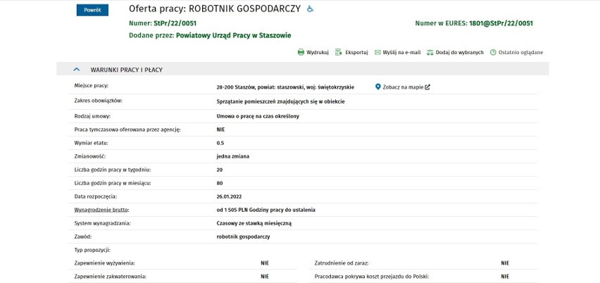 Nowe oferty pracy w powiecie staszowskim. Można zarobić nawet 5000 złotych! Zobacz gdzie?
