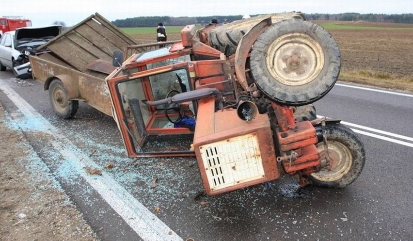 W grudniu 2011 na trasie K-61 w okolicach miejscowości...