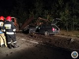 Tragiczny wypadek na drodze do Łysych. Kierowca ciężarówki zginął przez część rozrzutnika, która uderzyła w szybę pojazdu