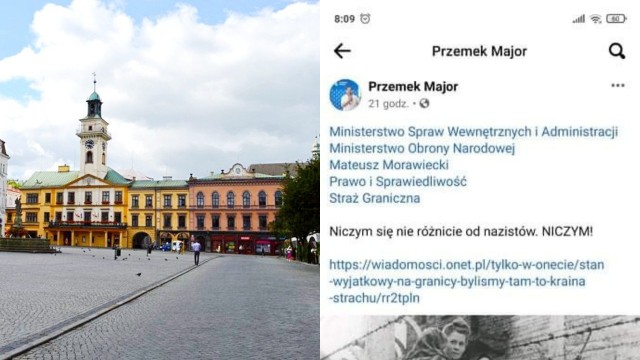 Wiceburmistrz Cieszyna przyrównał m.in. Straż Graniczną do nazistów. Jego wpis na portalu społecznościowym wywołał oburzenie