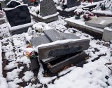 Wandale zdewastowali nagrobki na cmentarzu w Nowym Porcie w Gdańsku ZDJĘCIA