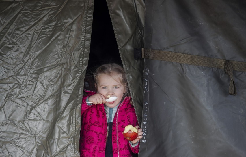 Na przejściu granicznym w Budomierzu mniejszy ruch, choć uchodźcy z Ukrainy wciąż przybywają [ZDJĘCIA]