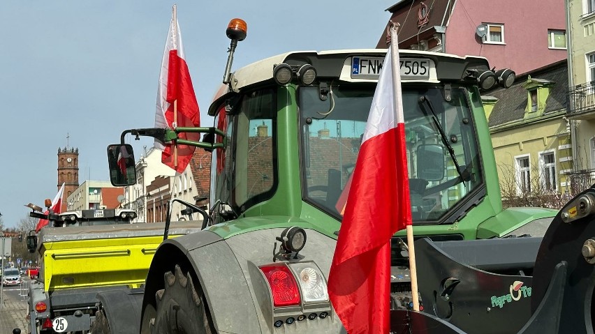 Nowa Sól, protest rolników 15 marca.