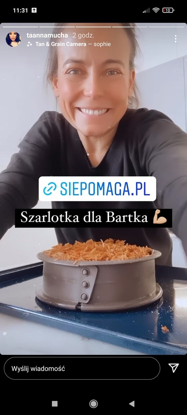 Anna Mucha upiecze szarlotkę, pomagając Bartusiowi Przychodzkiemu z Sandomierza (ZDJĘCIA)!