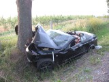 Komarno: Opel rozbił się na drzewie, dwie osoby nie żyją