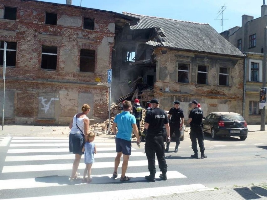 Gniezno: Zawalił się fragment budynku