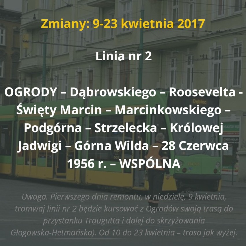 9 kwietnia tramwaje wrócą na ulicę Fredry. Tego samego dnia...