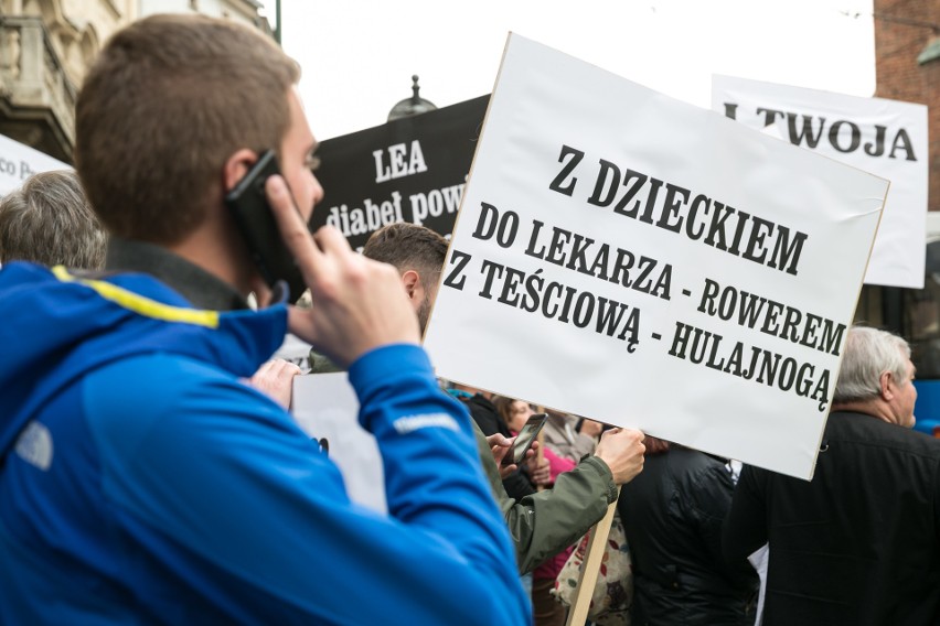 Protest na Placu Wszystkich Świętych