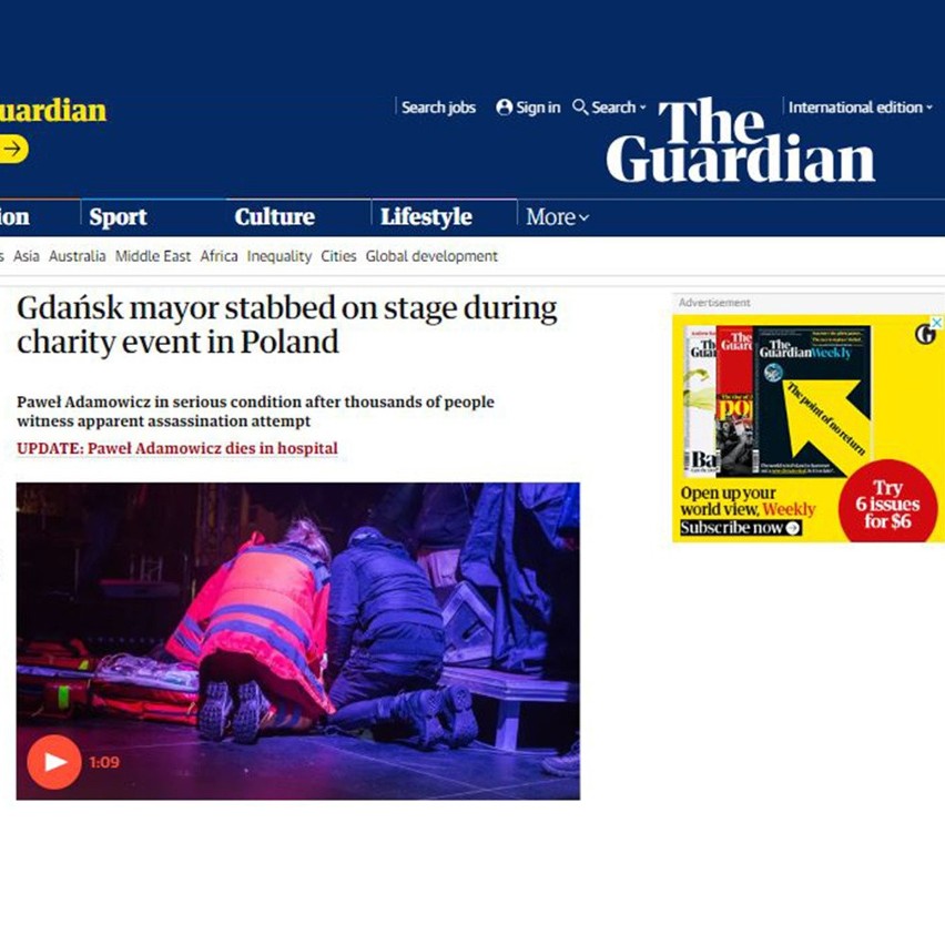 O ataku już w niedzielę informował także „The Guardian”....