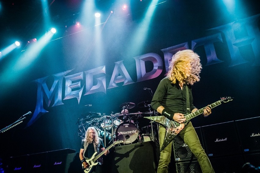 Megadeth podczas koncertu w Spodku 16 czerwca 2018 roku....